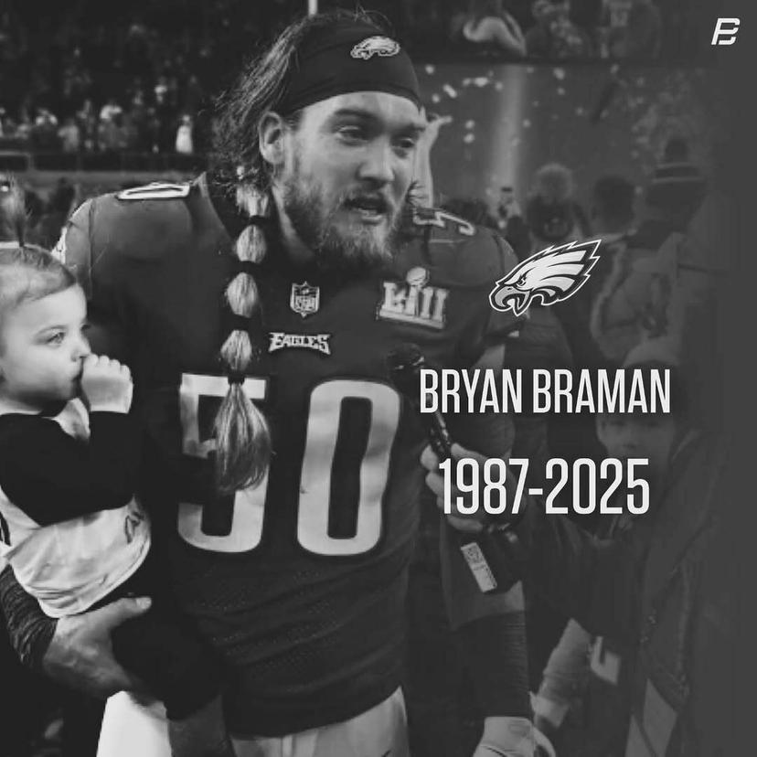 Bryan Braman, former Philadelphia Eagles linebacker and Super Bowl champion, has passed away at the age of 38 after a courageous battle with a rare and aggressive form of cancer.