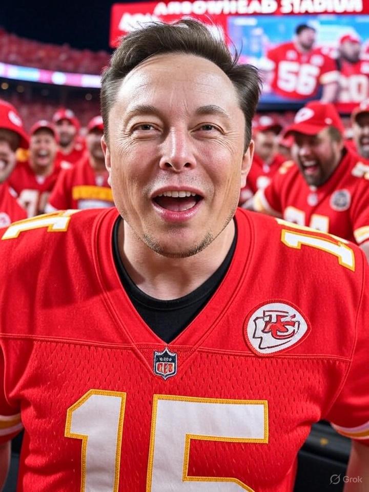Elon Musk Declares Chiefs Fandom, Vows to Help Win 2025 Super Bowl