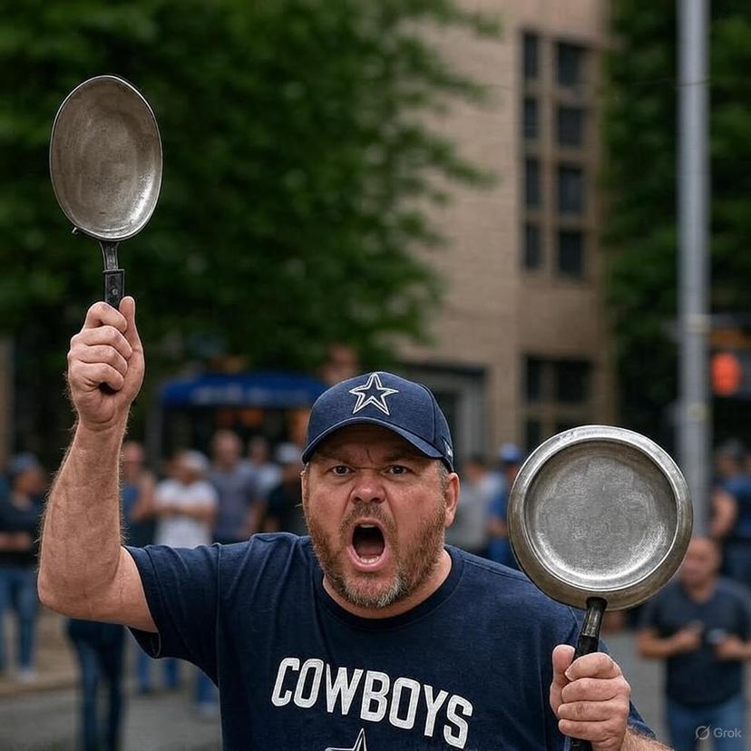 HILARIOUS! Cowboys fans go wild – some even hit the streets with pots and pans to protest after sportsbooks disrespected their team with +7000 Super Bowl odds!