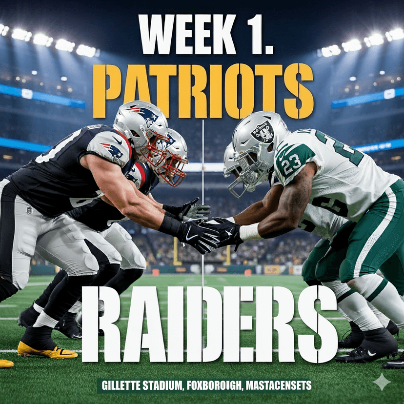  COUNTDOWN: Only 3 Days Left – Patriots vs. Raiders Season Opener