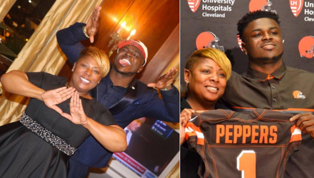 Omega Psi Phi's Jabrill Peppers and His Delta Sigma Theta Mother Are  #D9FamilyGoals - Watch The Yard