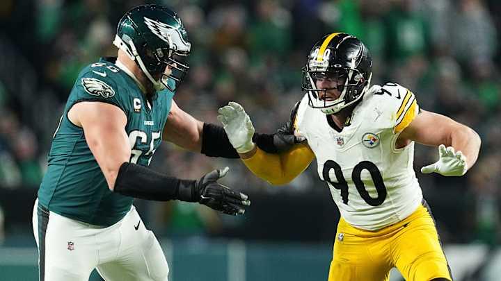 Lane Johnson gives unprecedented praise to T.J. Watt after head-to-head matchup