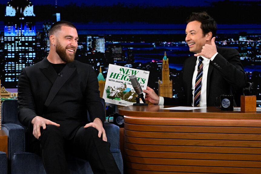 Travis Kelce and Jimmy Fallon Rap a Beastie Boys Hit Like Total Rock Stars: Watch